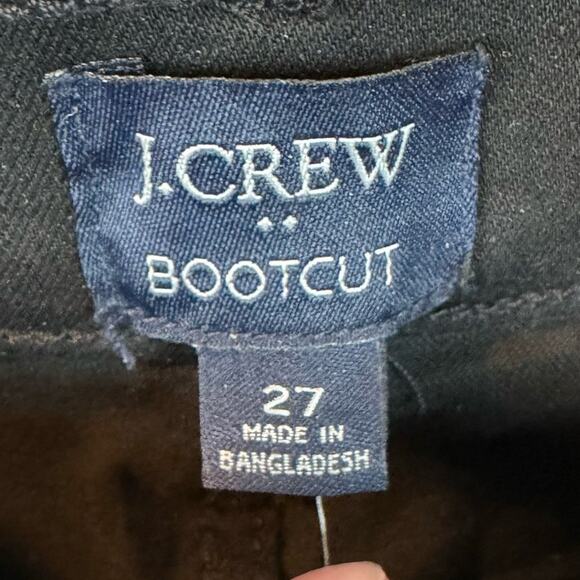 J. Crew Black Bootcut Jean in All-Day Stretch Waist Size 27 - Picture 8 of 10
